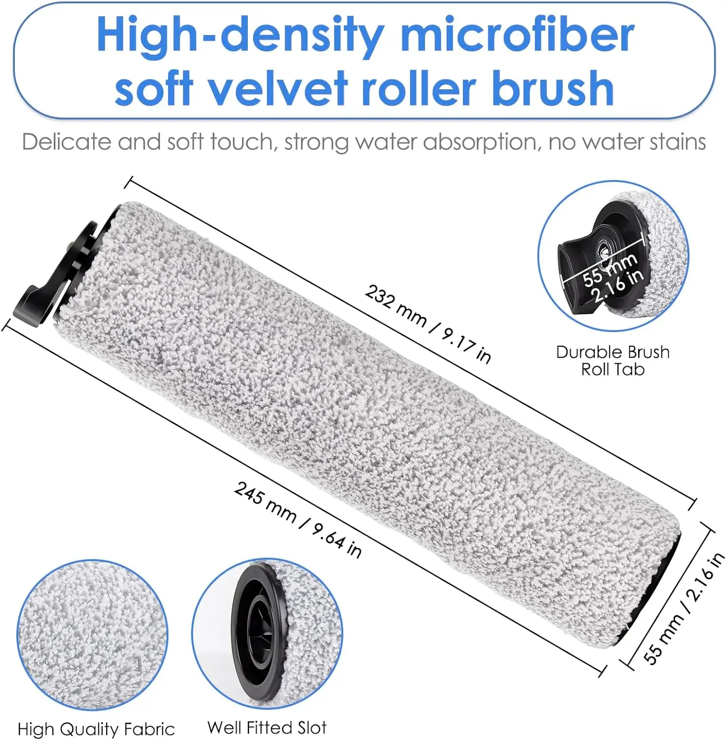 Roller Brush Hepa Filter Parts  For Tineco iFloor 3\\Breeze\\Floor One S3 Cordless Wet Dry Floor Washer Handheld Accessories