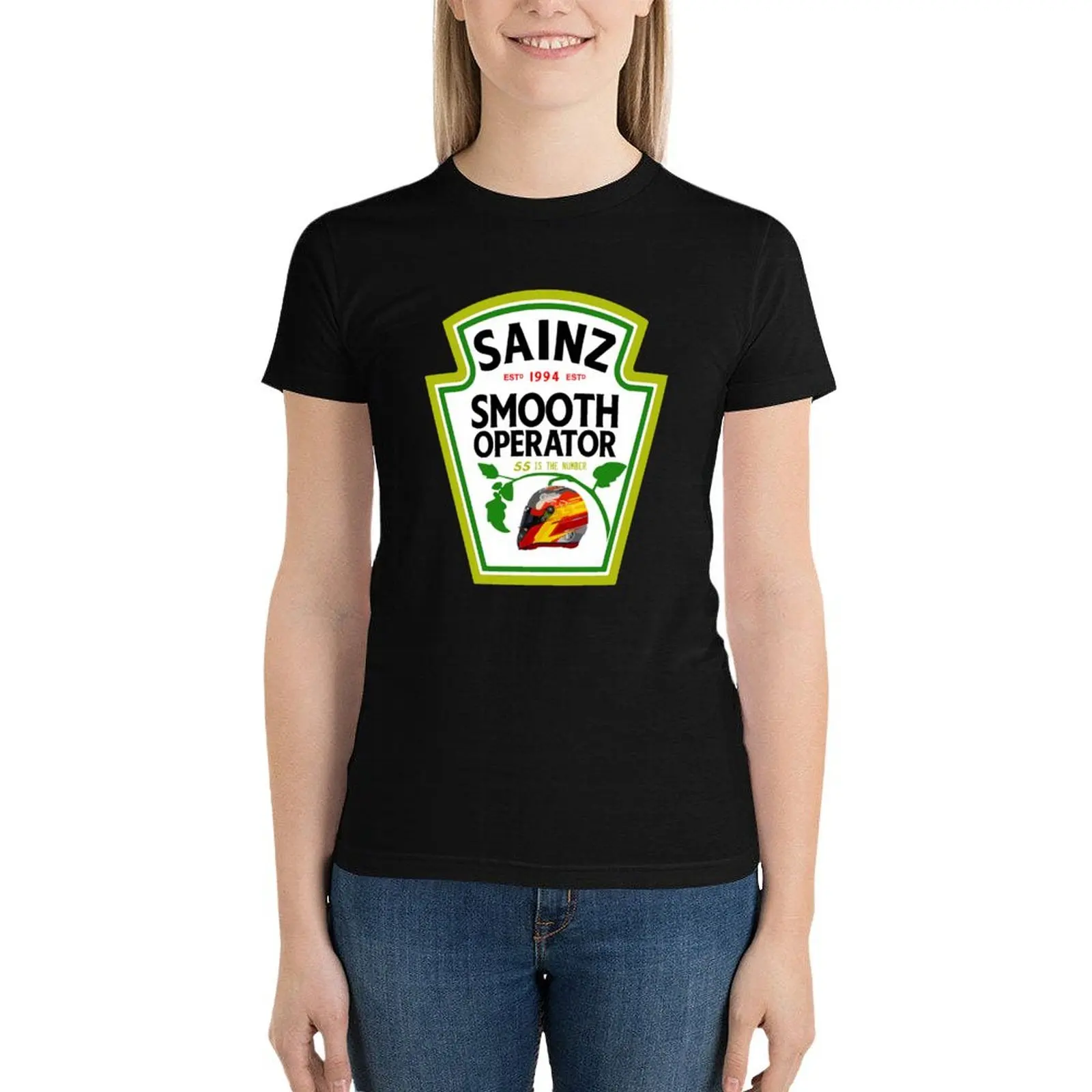 Carlos Sainz Smooth Ketchup T-Shirt aesthetic clothes tops Blouse graphics Women t-shirts