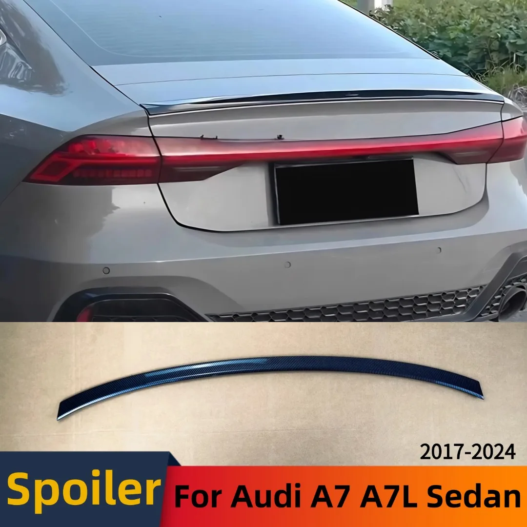 

Rear Deflector Spoiler Wing Tail Boot Lip Body Kit Tuning For Audi A7 A7L Sedan 35TFSI 40TFSI 45TFSI 50TFSI 55TFSI 2017-2024