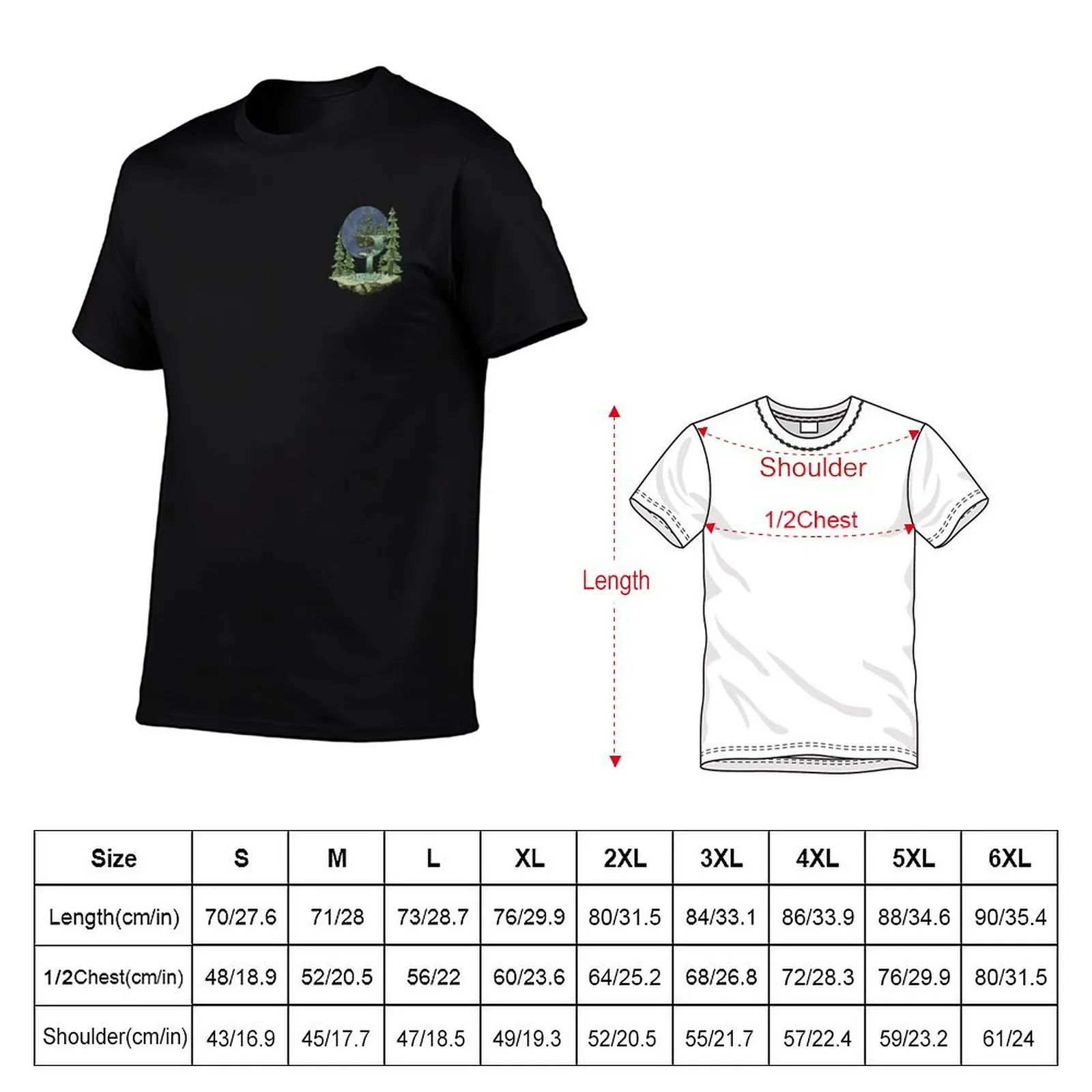 Floating Waterfall Island T-Shirt Holiday Party Tee Shirt