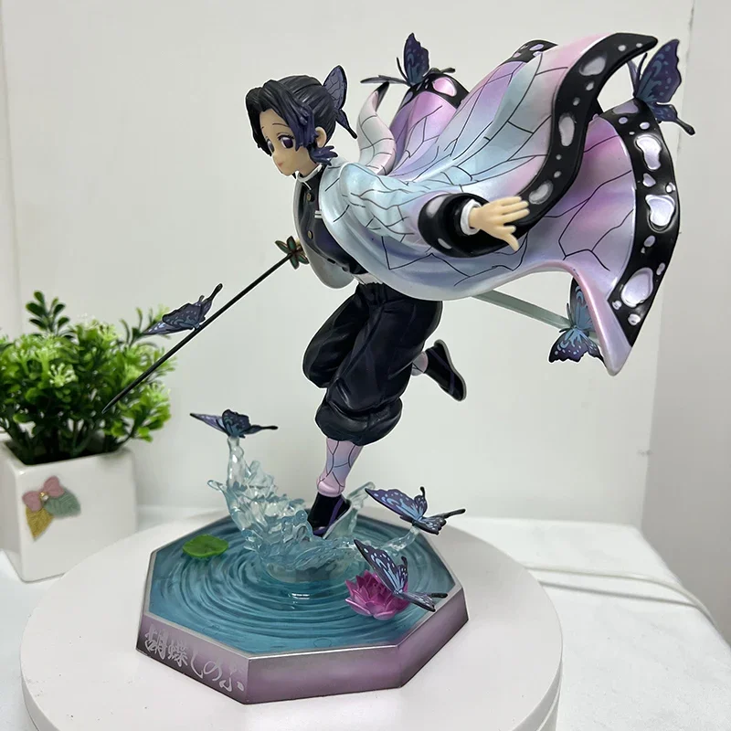 24cm Kochou Shinobu Anime Figure Kanroji Mitsuri Action Figure Kamado Nezuko/Tanjirou Figurine Adult Collectible Model Toys Gift