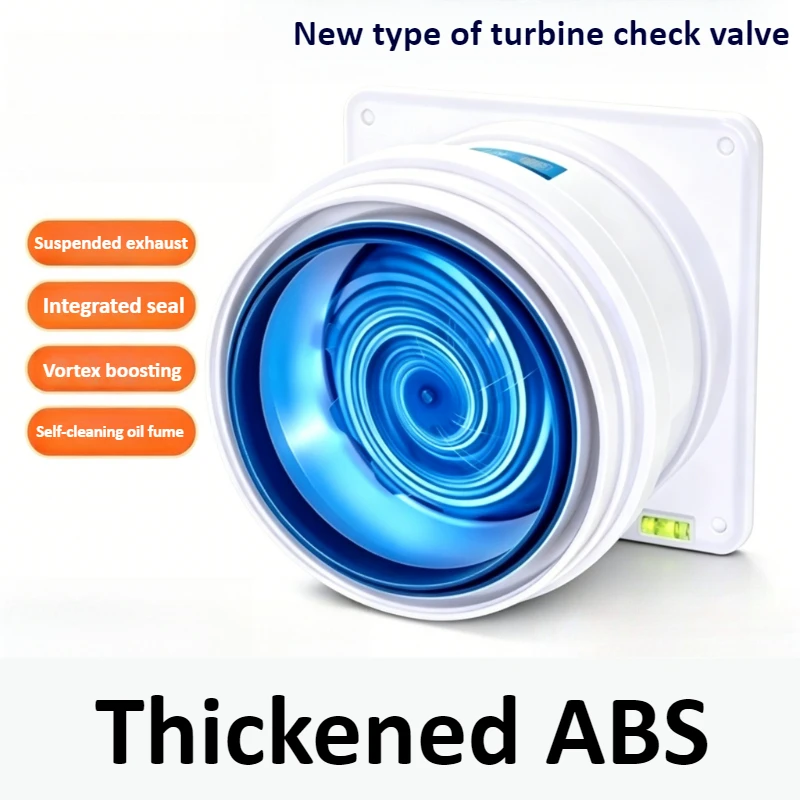 ABS Universal Anti Reverse Valve, Thickened Reducer, Household Range Hood, Kitchen Exhaust Pipe, Check Valve