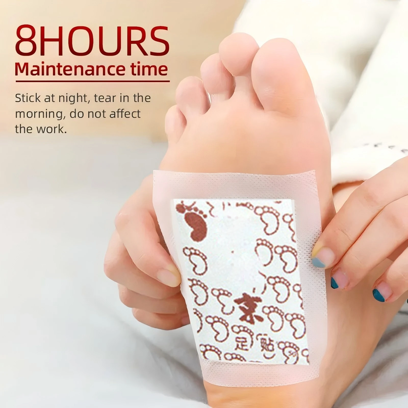 50 sztuk łatek na stopy Moxa, wkładki na stopy piołunu do pielęgnacji stóp Moxiterapia, poprawia swoje życie, łagodzi stres, głębokie oczyszczanie