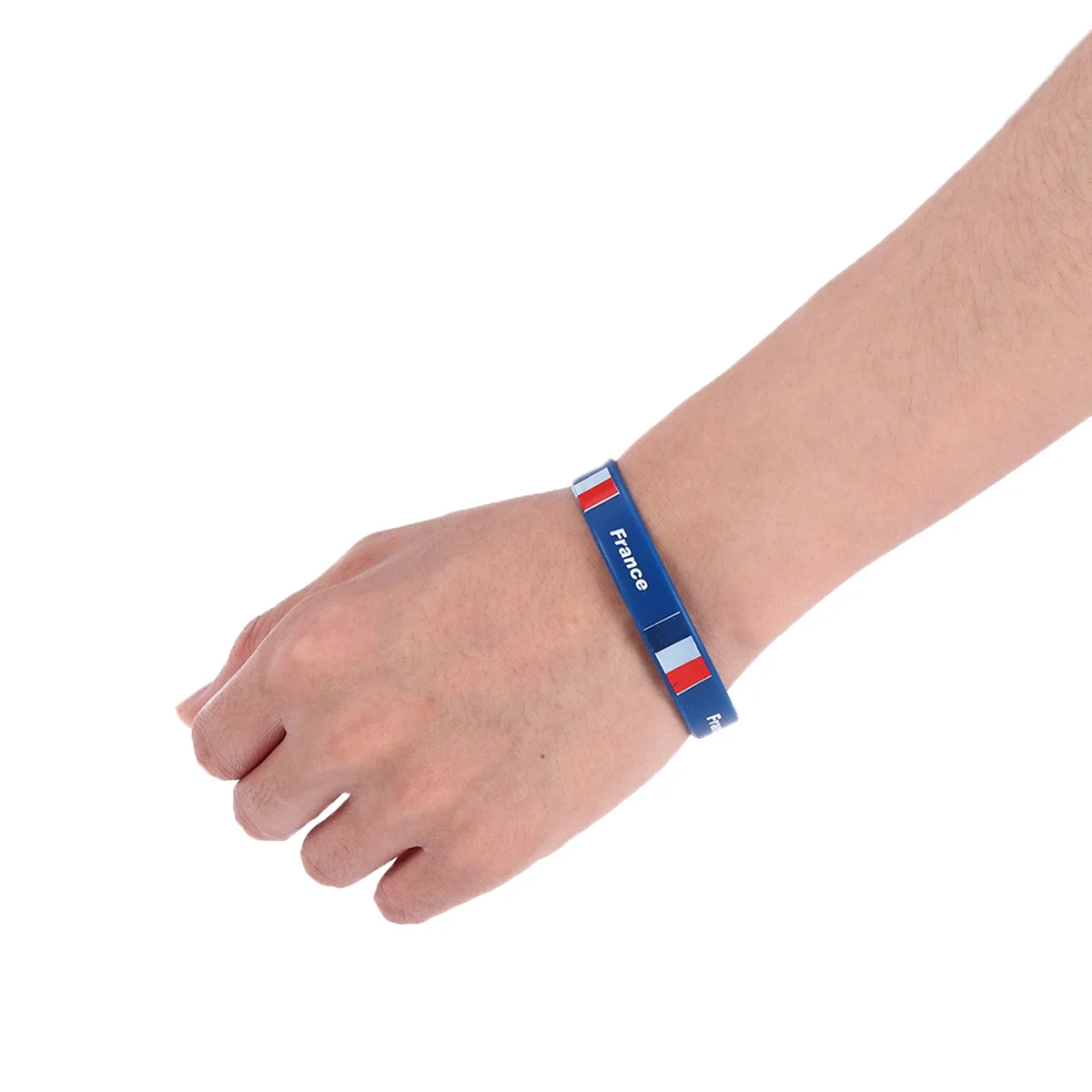 6-teiliges Silikon-Armband mit Landesflagge, Armband für Sportfans, langlebig, weiche Armbänder, Einheitsgröße, passend für die meisten