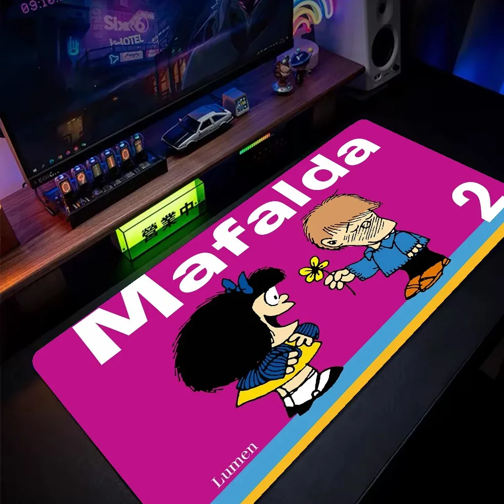 لوحة ماوس ألعاب كبيرة الحجم لفيلم مافالدا كارتون مقاس XL مقاس حافة القفل لعالم الألعاب CS GO Zelda