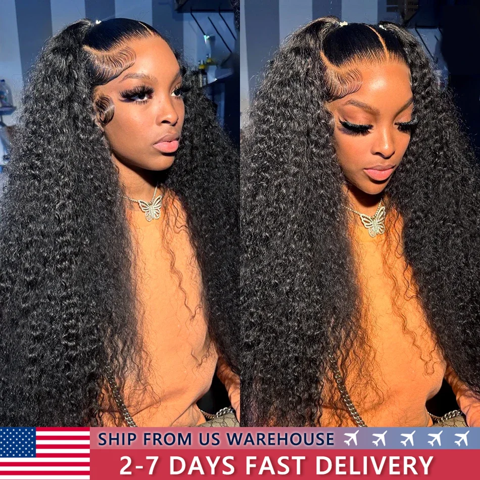 30 34 Inch Deep Wave 13x6 Lace Frontal Human Hair Wigs HD Transparent Brazilian Remy Water Wave 13x4 Lace Front Wig For Women