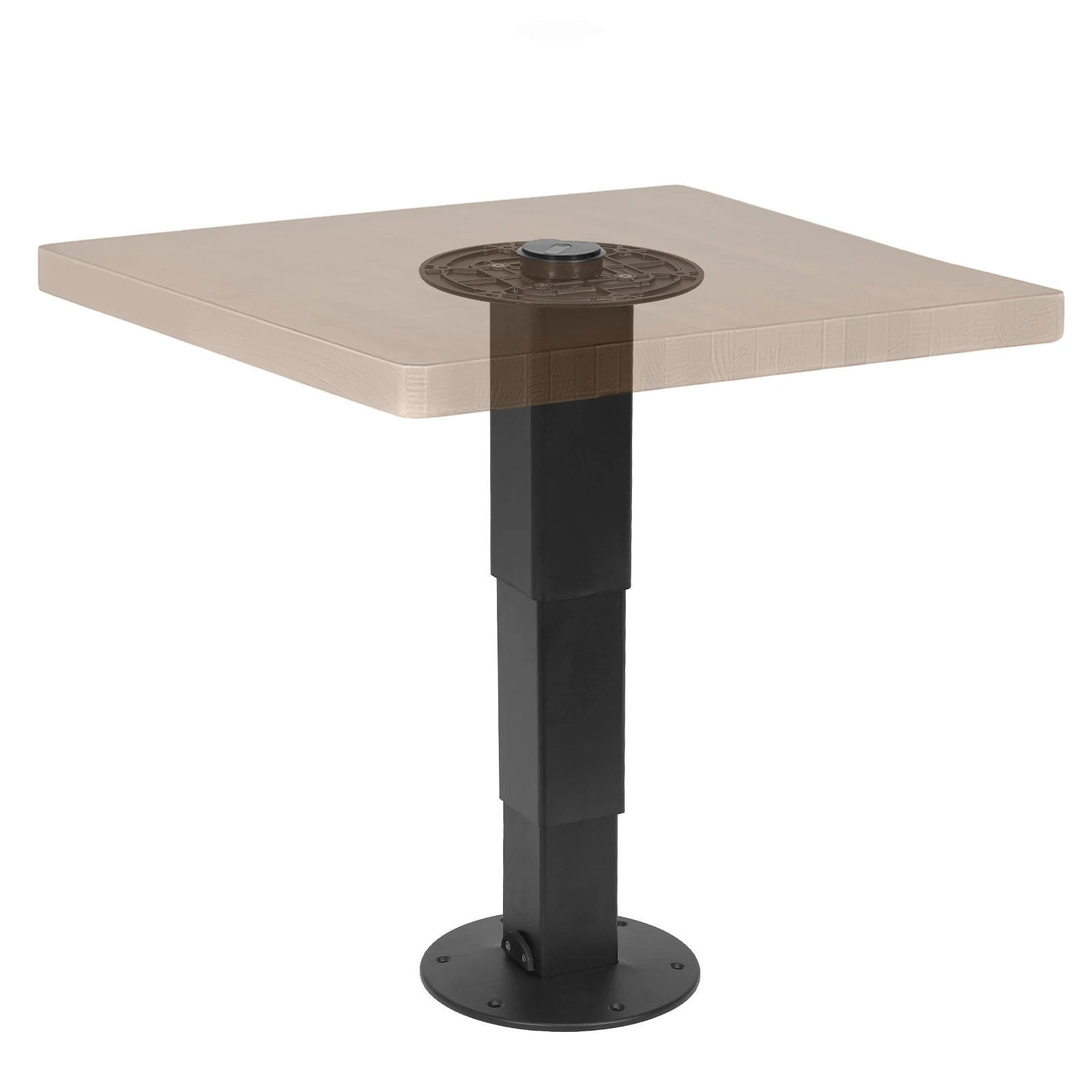 

RV Telescoping Table Stand with Gas Lift Secure Fixation Table Pedestal Pneumatic for Caravan Motorhome Yachts