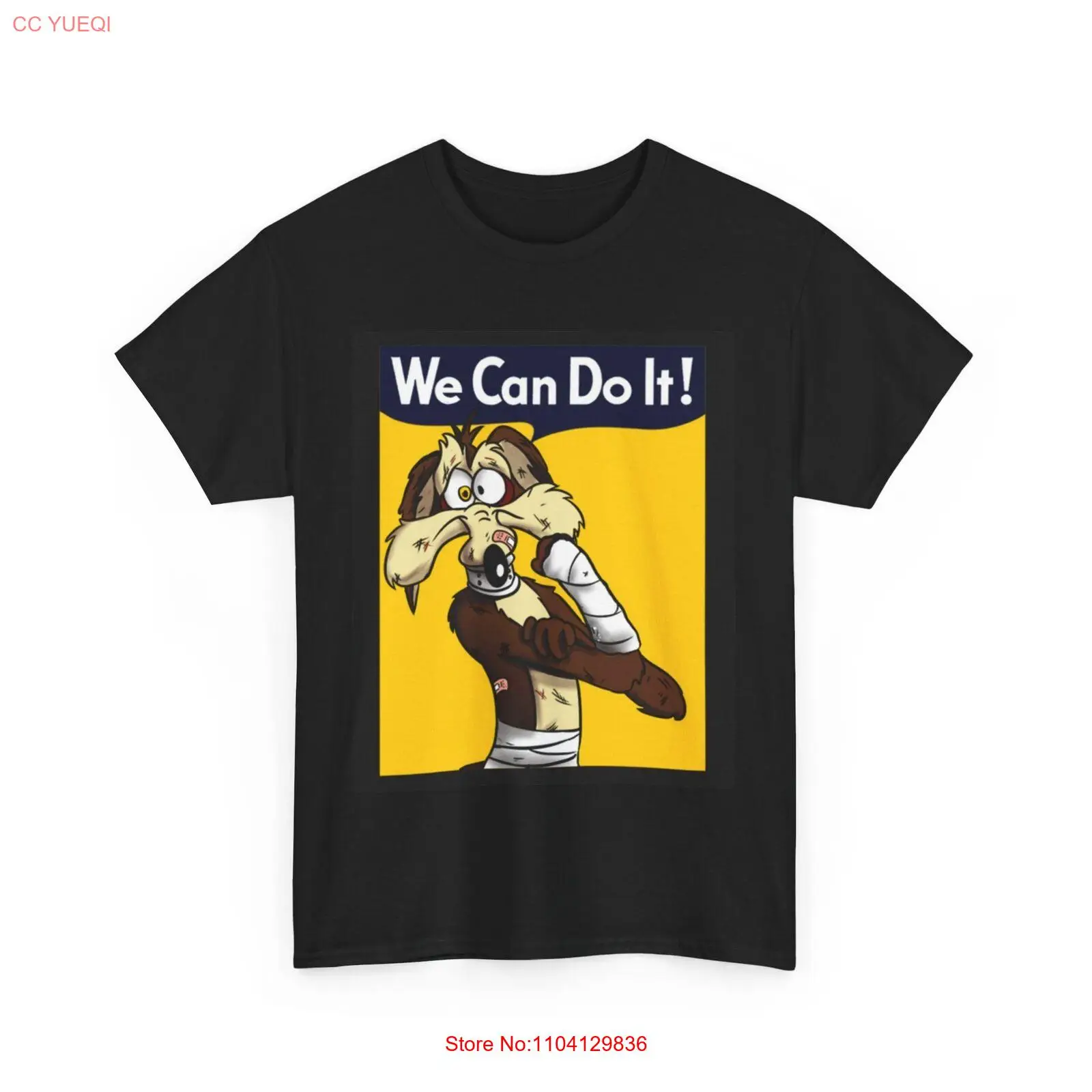 Футболка The Road Runner Show | Футболка с койотом | Рубашка We Can Do It Футболка The Road Runner Show | Футболка с койотом | Рубашка We Can Do It