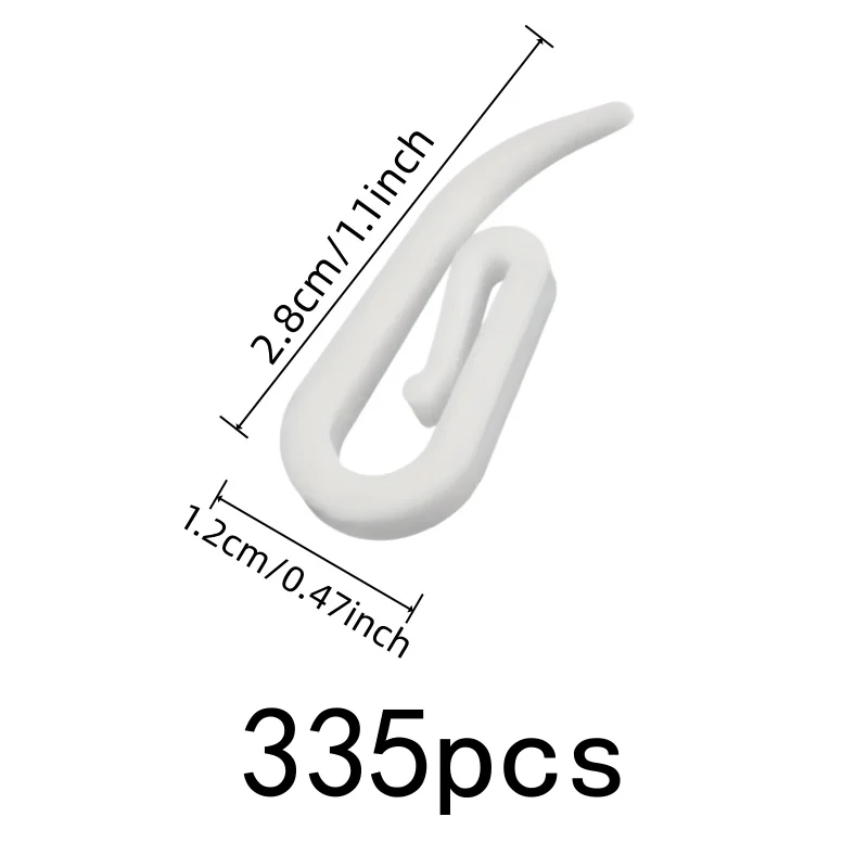 Easy Curtain Install Home Drapery Hardware 335 pcs, perfect for Home DIY Window Decor, Smooth Sliding Design