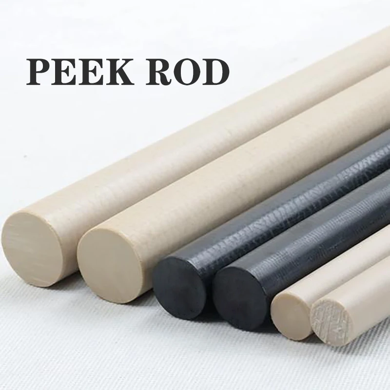 1pcs PEEK Rod Polyetheretherketone Bar Special Engineering Plastics High Temperature Resistance Precision Part Length = 500 mm