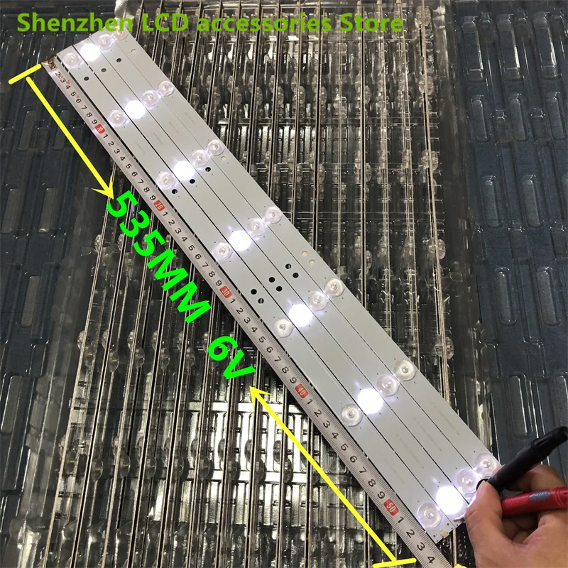 FLTV-28T22    LCD TV backlight bar   530MM   6V     7 lights   aluminium 100%new