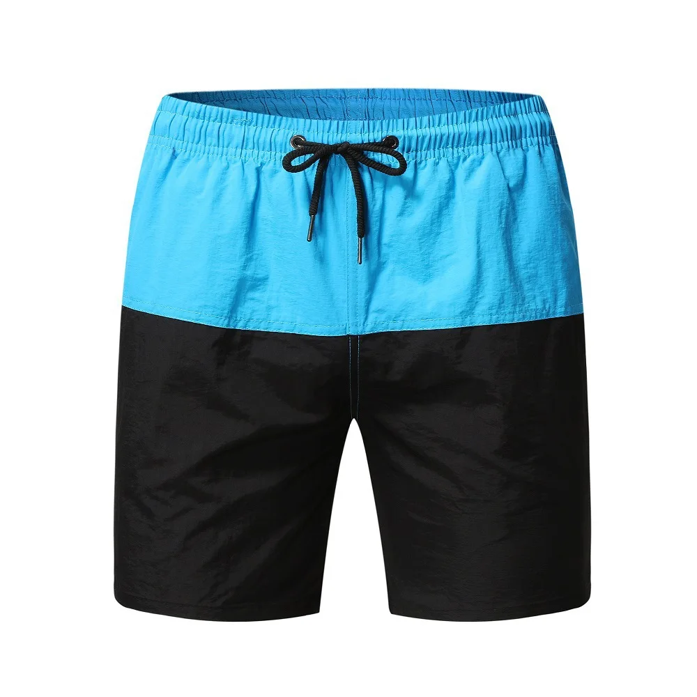 Foreign Trade Color Matching Shorts, Men's Trendy Casual Sports Pants, Home Outdoor Beach Pants, Cropped Pants