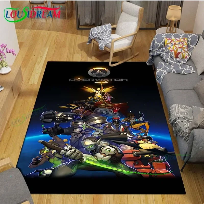 

Classic Game Role O-Overwatch Printed Carpets Living Room Anti-Skid Area Rug Kids Bedroom Mats Yoga Mat Large Carpet Decor