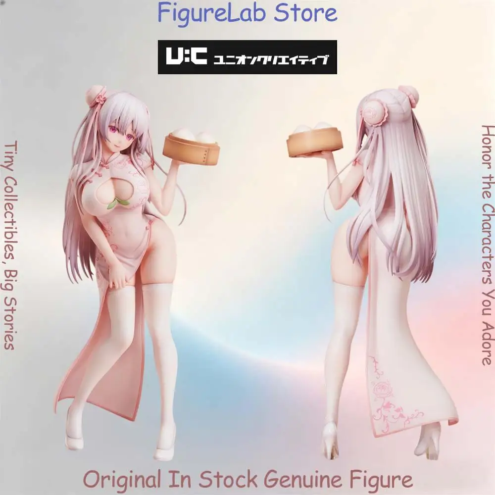 Official Genuine In Stock Unioncreative Peach Bun Girl Figure Anime Model Boxed Toy