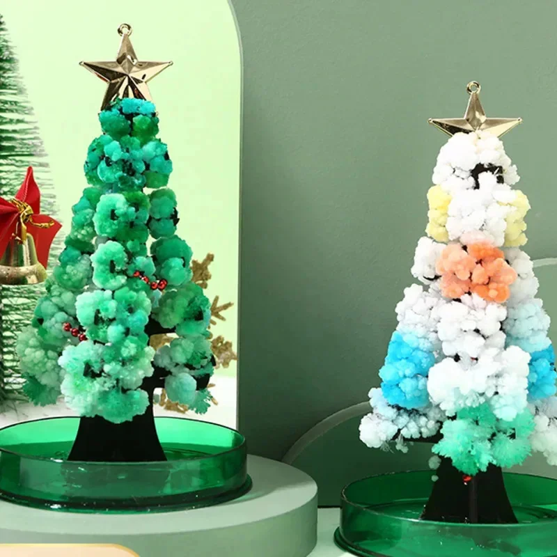 

Sakura Crystal Trees Magic Toys Colorful Christmas Tree Festival Magic Prop Magically Paper Christmas Tree Toys Home Decor