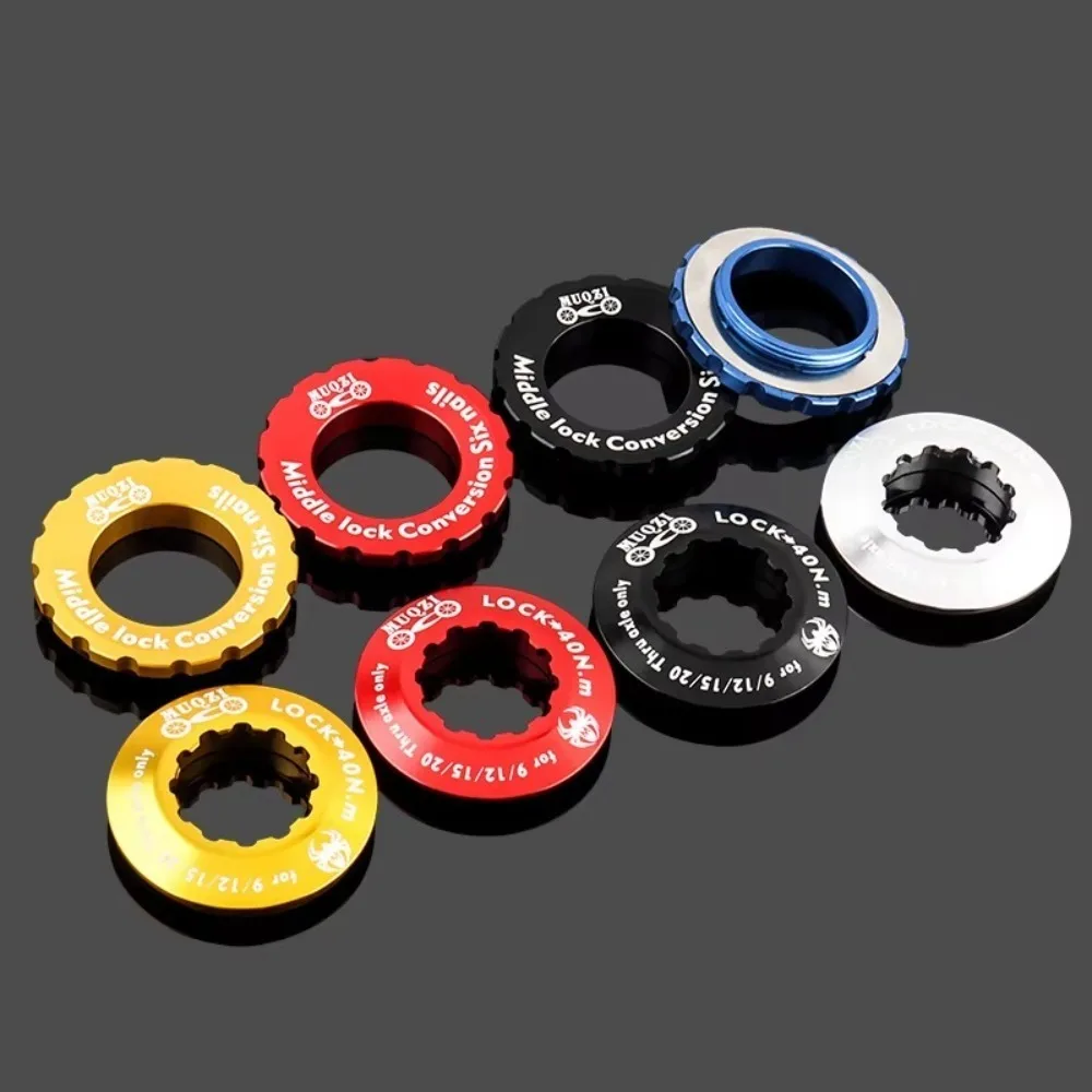 2 Styles Center Lock Cover Bike Hubs Aluminum Alloy Centerlock Rotor Lock Ring Barrels Shafts Center Lock Cover Ring Accessories