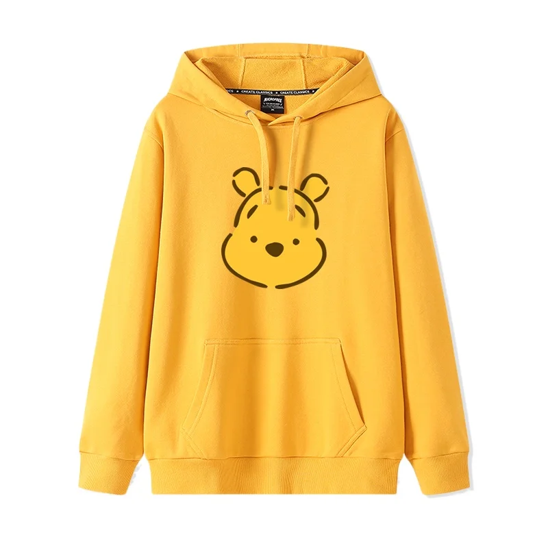 Cartoon anime cute Pooh Bear hoodie women's Disney loose ins style hooded jacket hoodies  clothes  hoodies women  anime hoodie