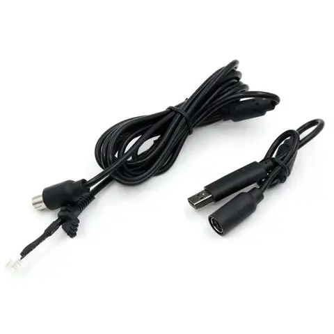 High Quality USB 4 Pin For Cable Cord Cable +Breakaway Adapter Replacement For Xbox- 360 Wired Controller Accessories