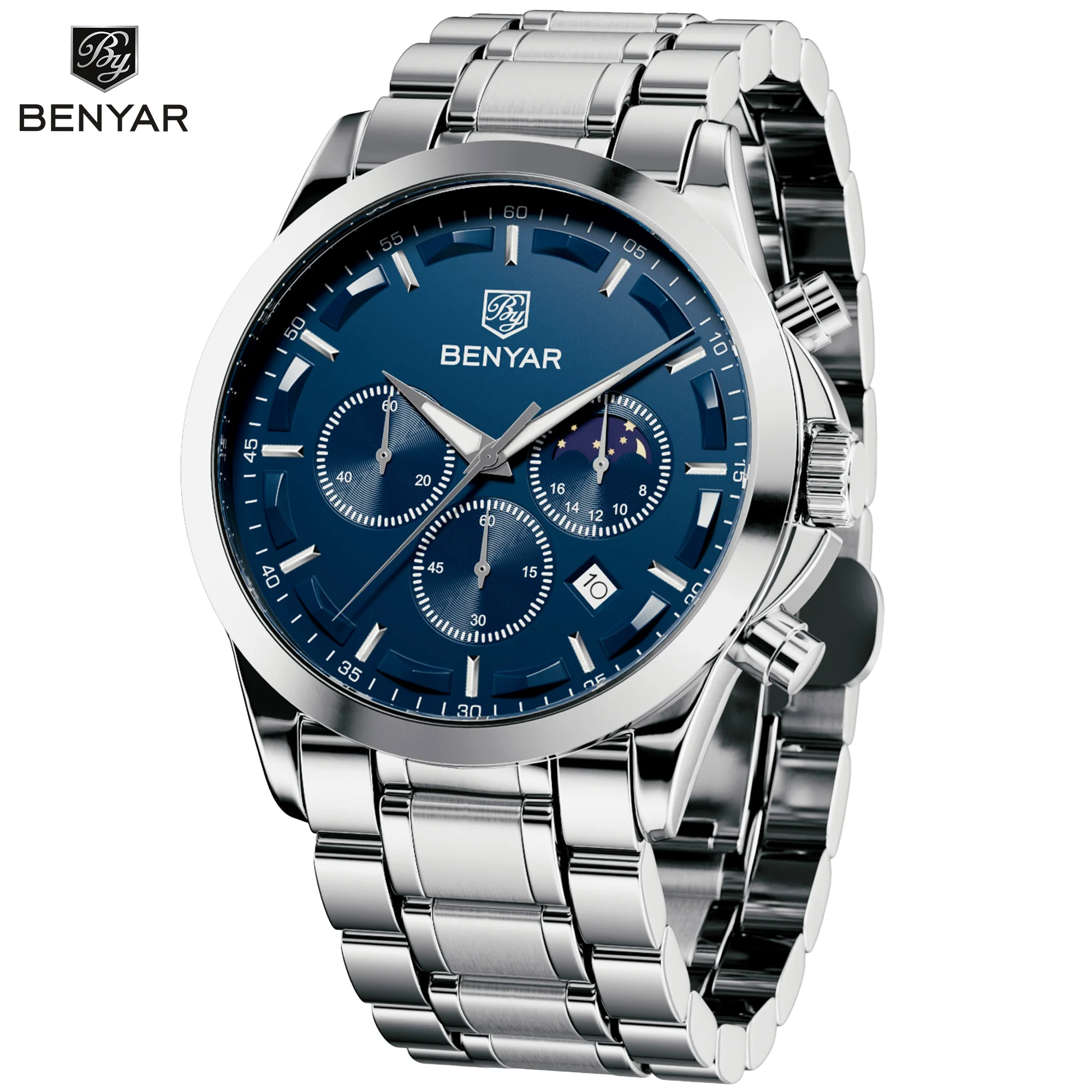 BENYAR Reloj cronógrafo para h - Smartwatch Watches Gift For Men reseña y precio