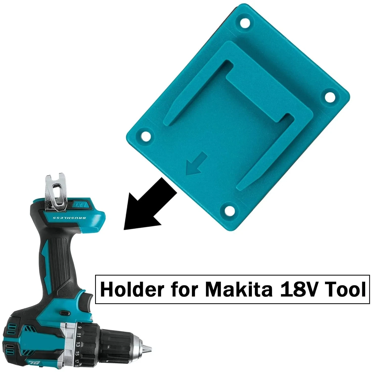 For Makita Bosch 18V Dewalt Milwaukee Drill Tool Holder Bracket on The Wall Mount Storage Display Puncher Stand Case Accessories