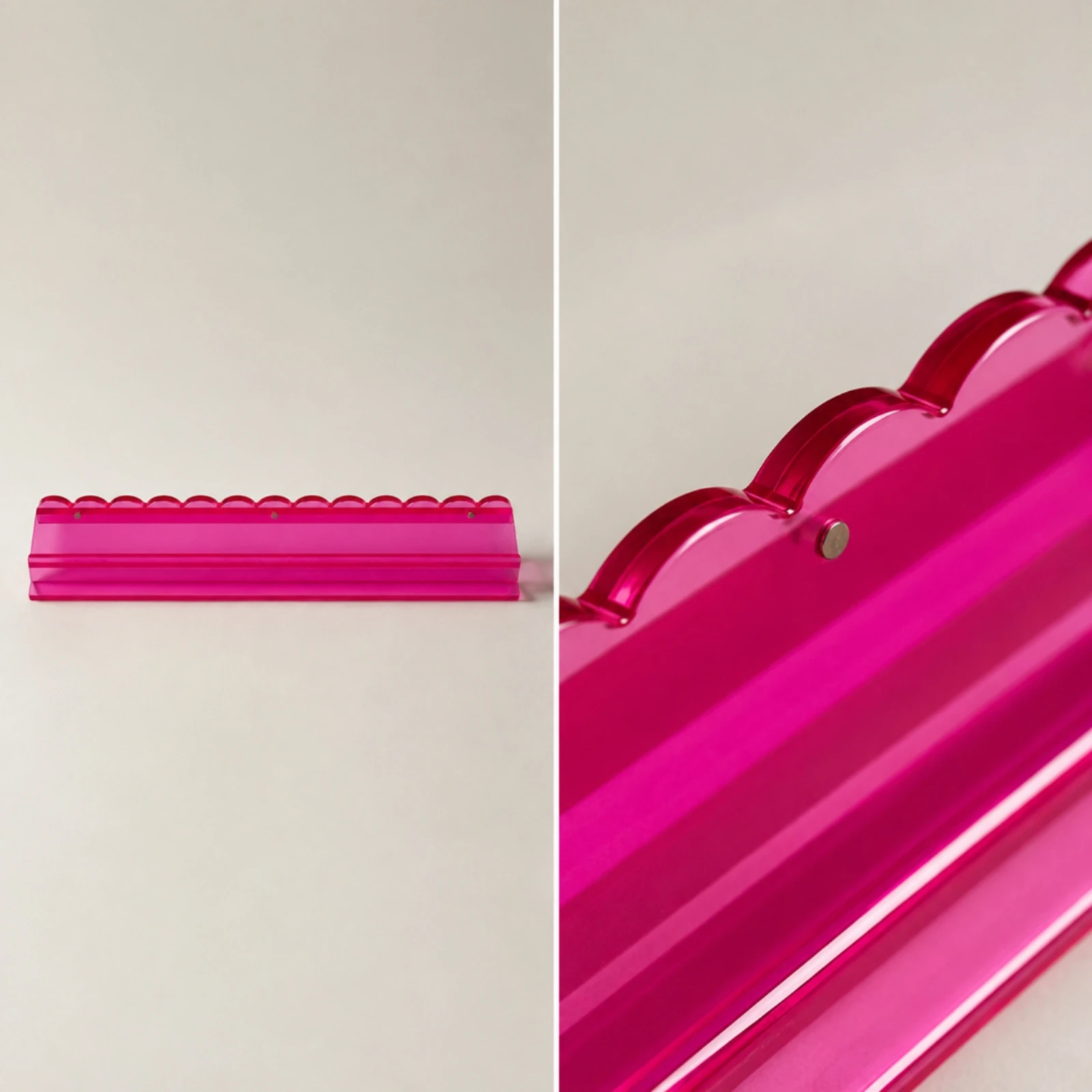 Acrylic Mahjong Rack with Raised Channel Scratch-Resistant U-Shaped Mahjong Tile Rack Game Accessory Long-Lasting Lightweight view 4
