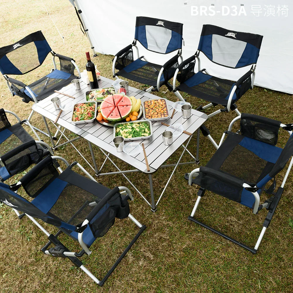Portable Folding Aluminum Alloy Beach Chair Shoulder Bag Director's Chair for Outdoor Fishing