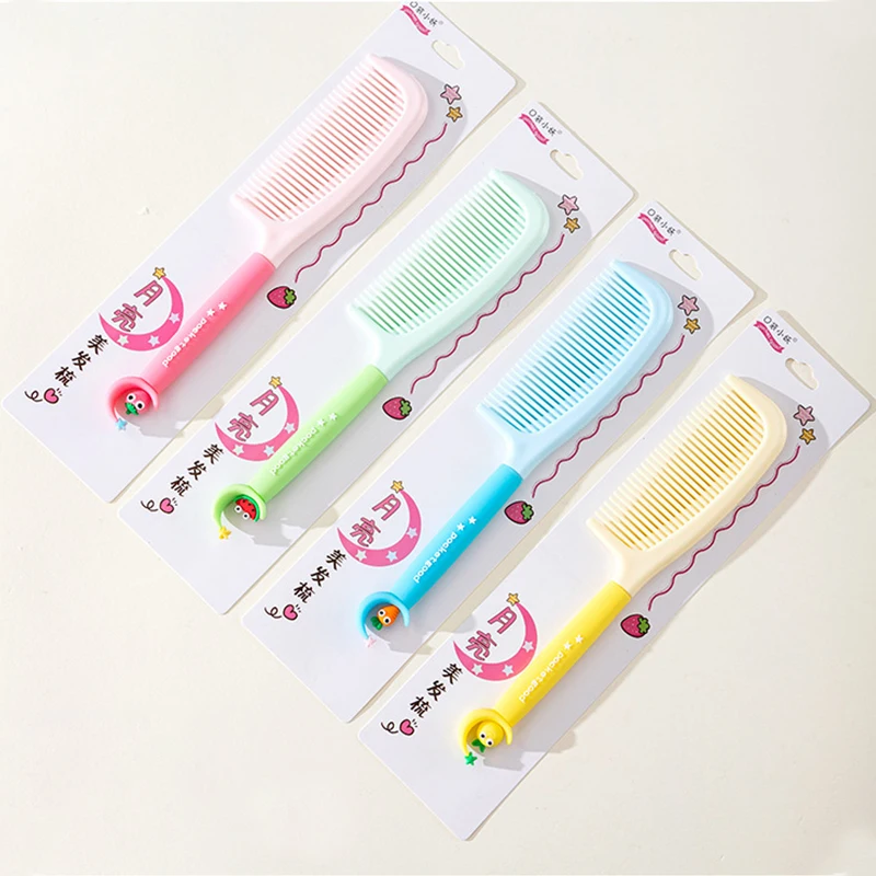 Мультяшная расческа для укладки волос, маленькая свежая расческа, подходящая для переноски инструментов для укладки волос и аксессуаров
