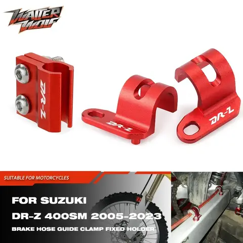Abrazadera de guía de manguera de freno trasero delantero Supermoto para Suzuki DR-Z400SM DR-Z DRZ 400SM DRZ400 SM 2005-2024 Clip fijo de tubo de Cable de freno