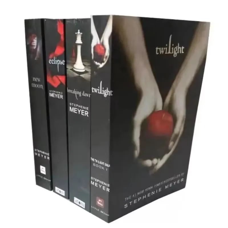 1 English Novel Book The Twilight Saga vol 1/2/3/4 Twilight New Moon Eclipse Breaking Dawn