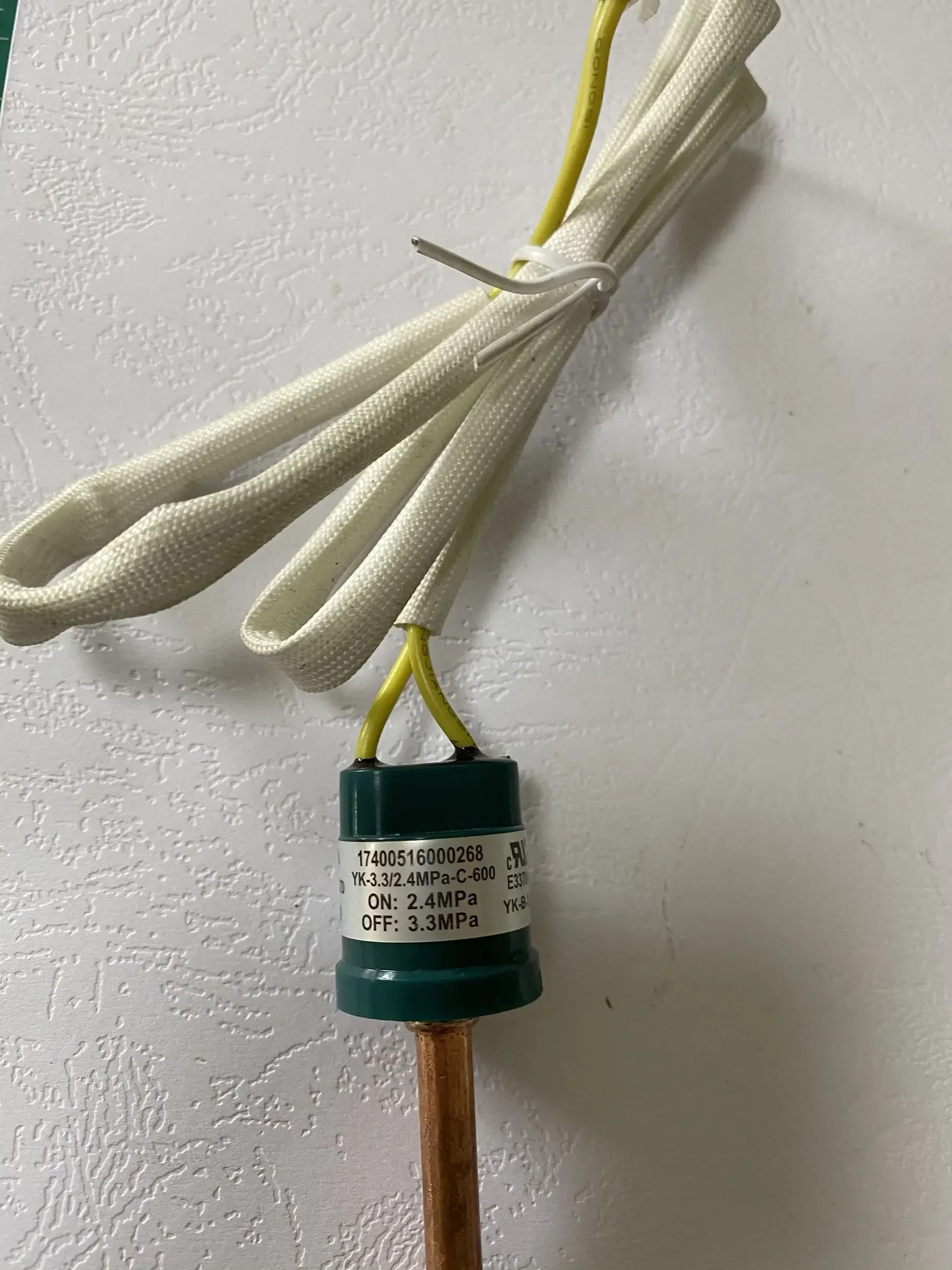 Controlador de pressão CZ-SINO DESCONTO 3.3MPa ON 2.4MPa YK-3.3/2.4Mpa-C-600