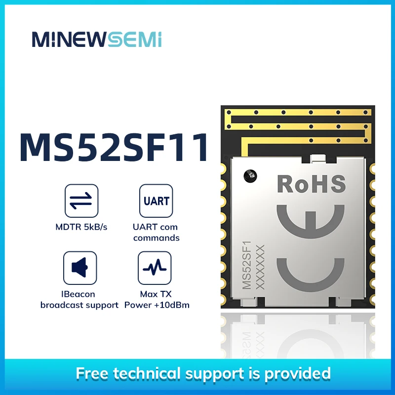 블루투스 BLE 5.0 TLSR8208 모듈 PCB 안테나, 스마트 홈 솔루션, 저소비 MS52SF11