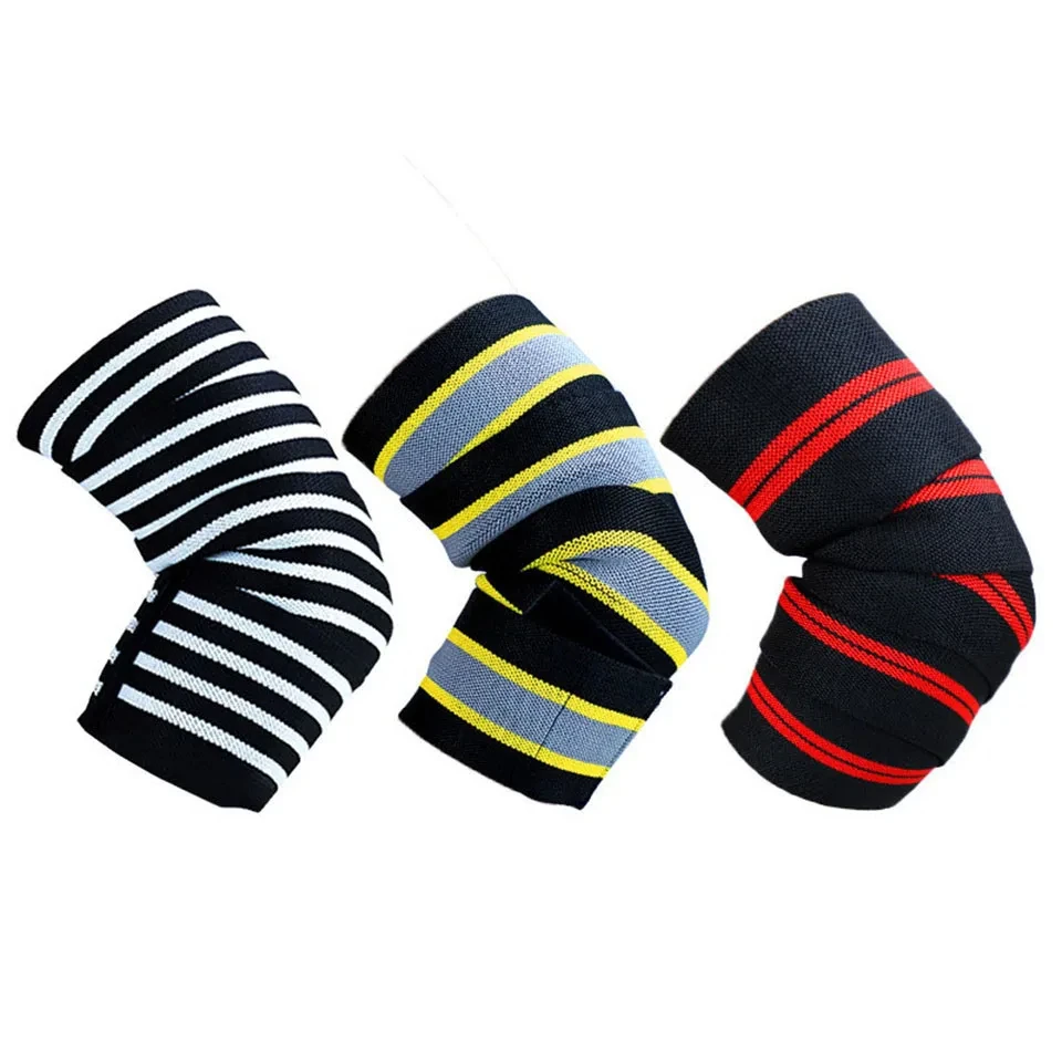 GOBYGO Elastic Elbow Sleeve Bandage Weightlifting Compression Elbow Support Pad Powerlifting Bodybuilding Arm Wrap Brace Strap