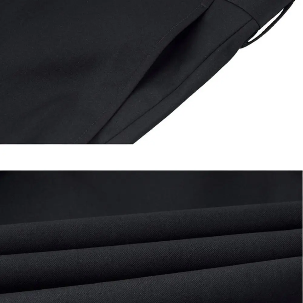 Mens Formal Dress Pants Business Casual Straight Leg Trousers Office Workwear Comfortable Smooth Fabric Spring Autumn Bottoms