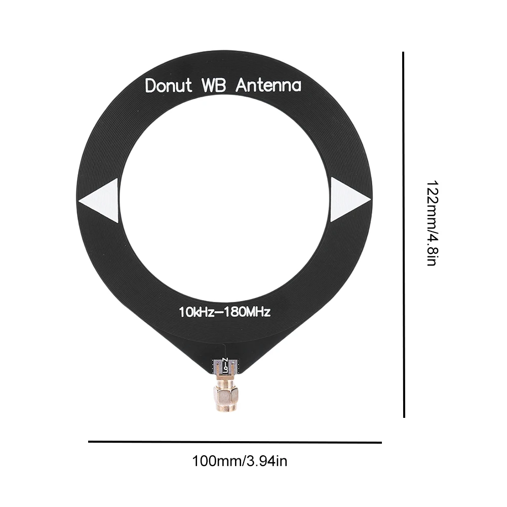 Donut Broadband Antenna Frequency 10kHz-180MHz Shortwave Antenna Mini Antenna for All Radios