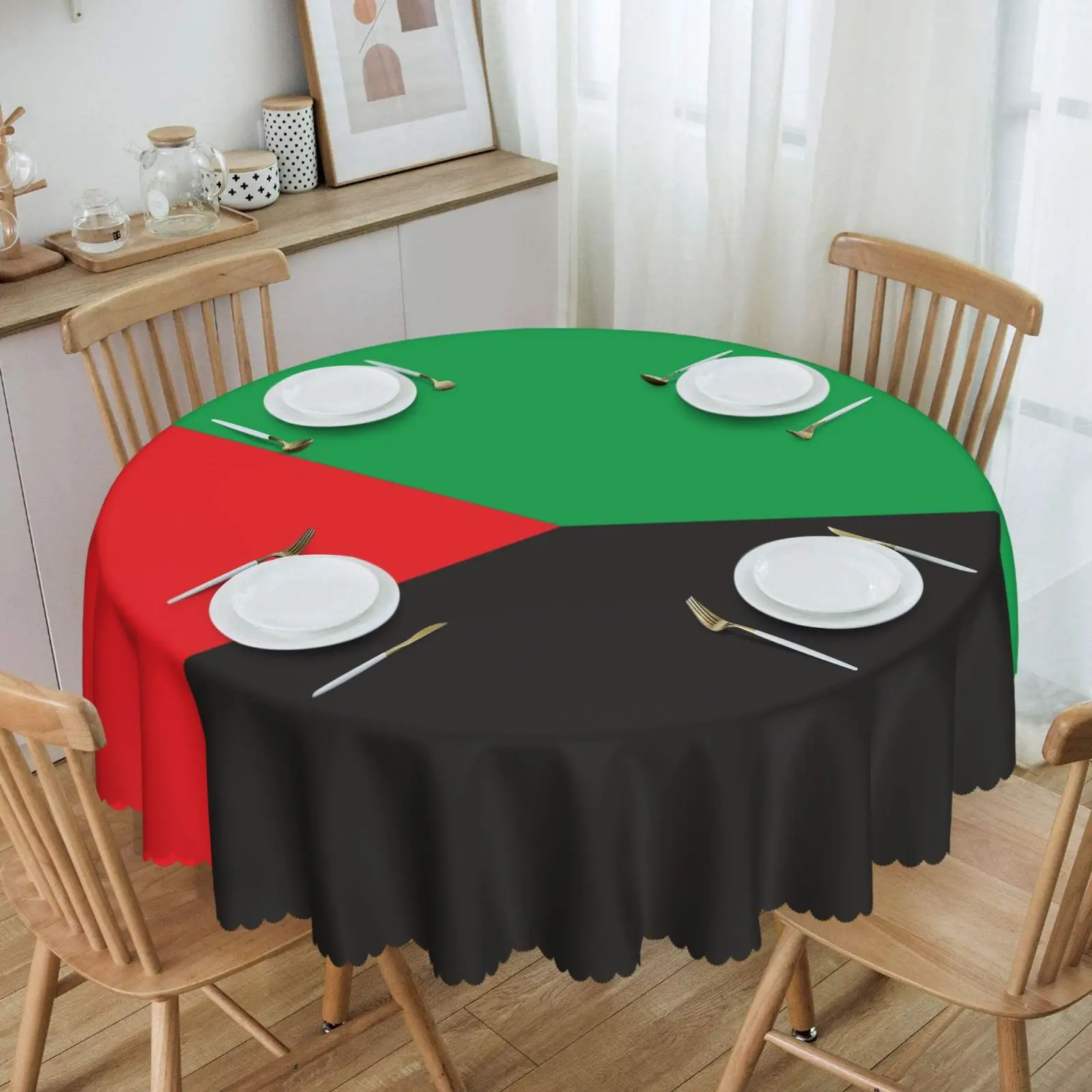 Martinique Round  Tablecloth Waterproof Oil-Proof Table Cover 60 inches  Table Cloth