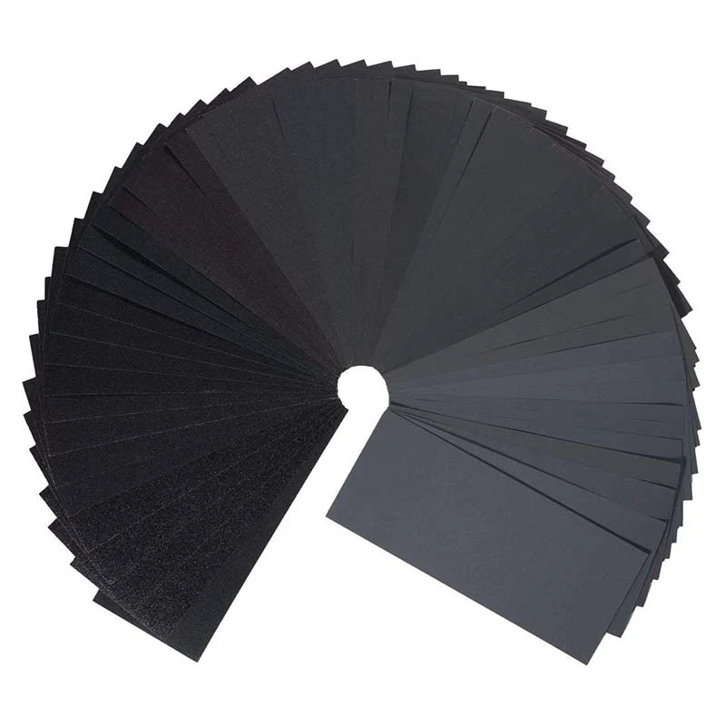 

42 Pcs Grit Sandpaper Dry Wet Waterproof Sandpaper for Wood Furniture Finishing Metal Sanding Automotive Polishing