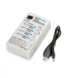 Portable VGA Signal Generator SVGA/XGA 60HZ For LCD CRT Display Monitor Tester USB Cable VGA SVGA XGA