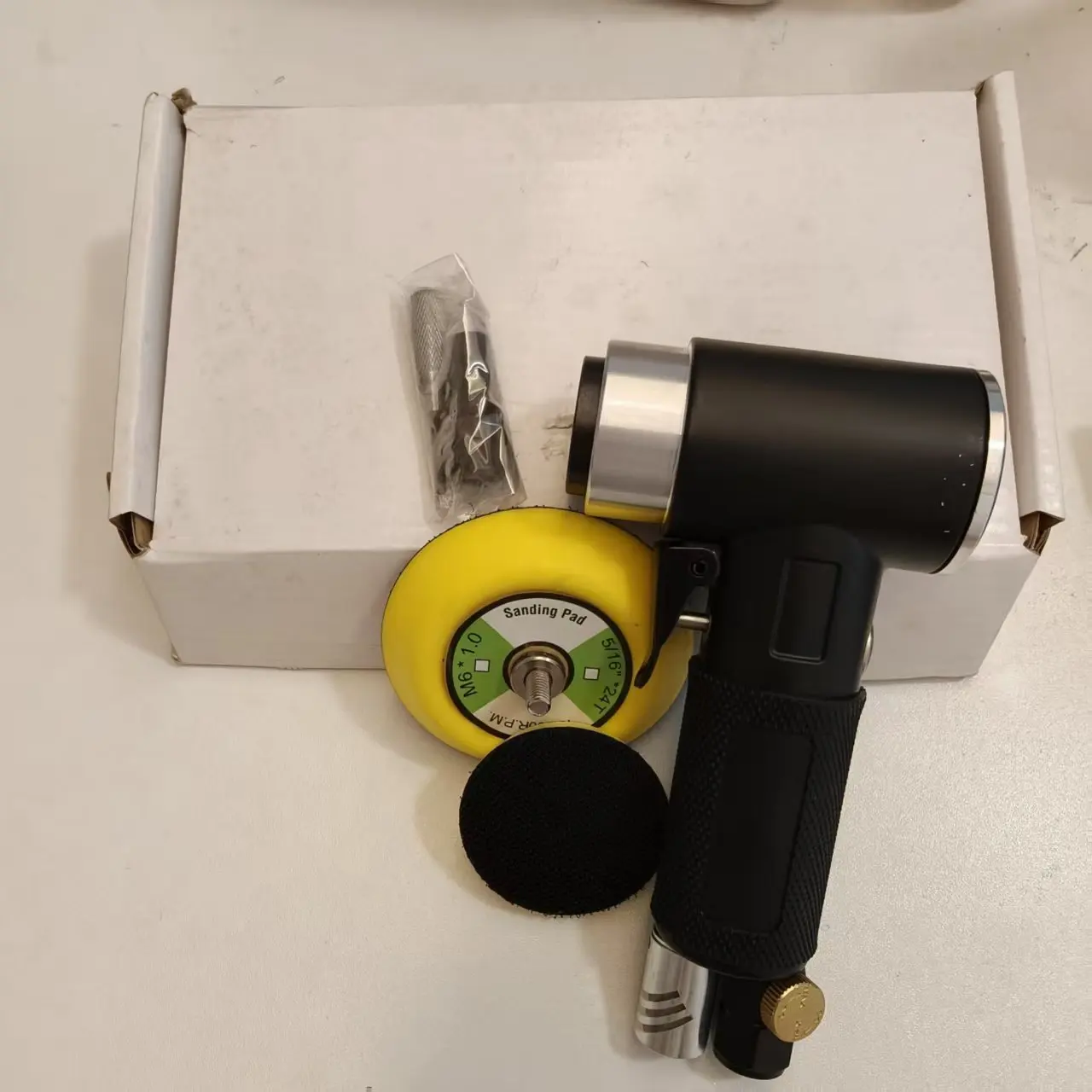 Orbit Air Sander Mini Pneumatic 2'/3' Grinding Machine Set for Car Polishing High Speed Air Powered Polisher Air Tool