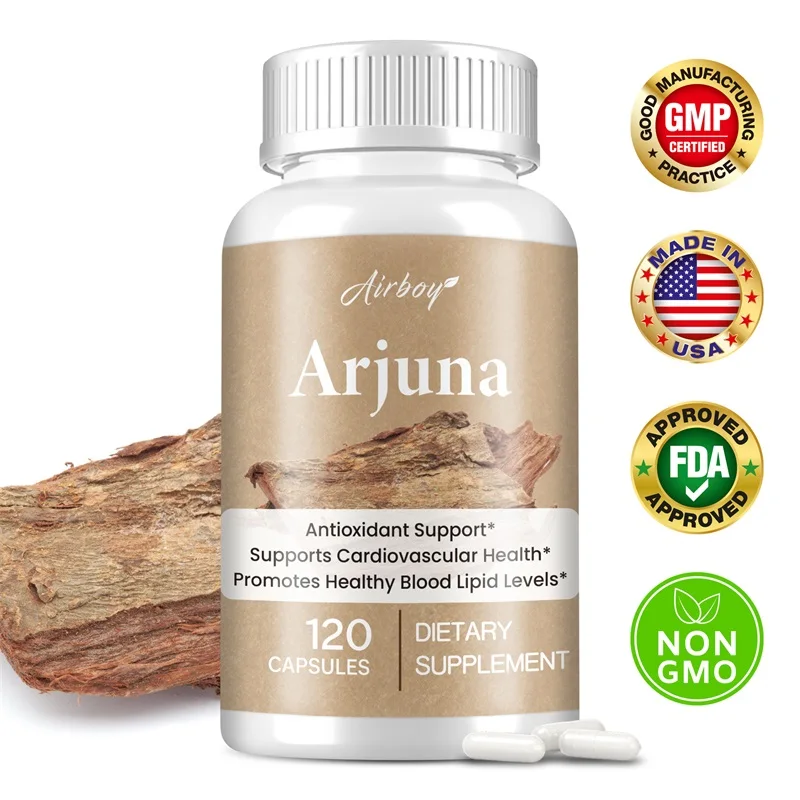 Arjuna Capsules - Supports Cardiovascular Health, Improves Blood Circulation, Antioxidant