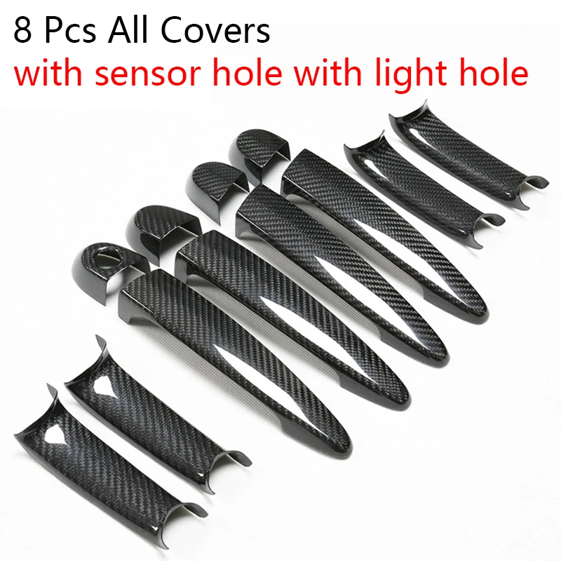 

For BMW 4 Series F32 F33 X1 E84 X3 F25 X4 F26 E70 Carbon Fiber Car Front Rear Door Grab Handle Inserts Cover Catch Cap Stickers