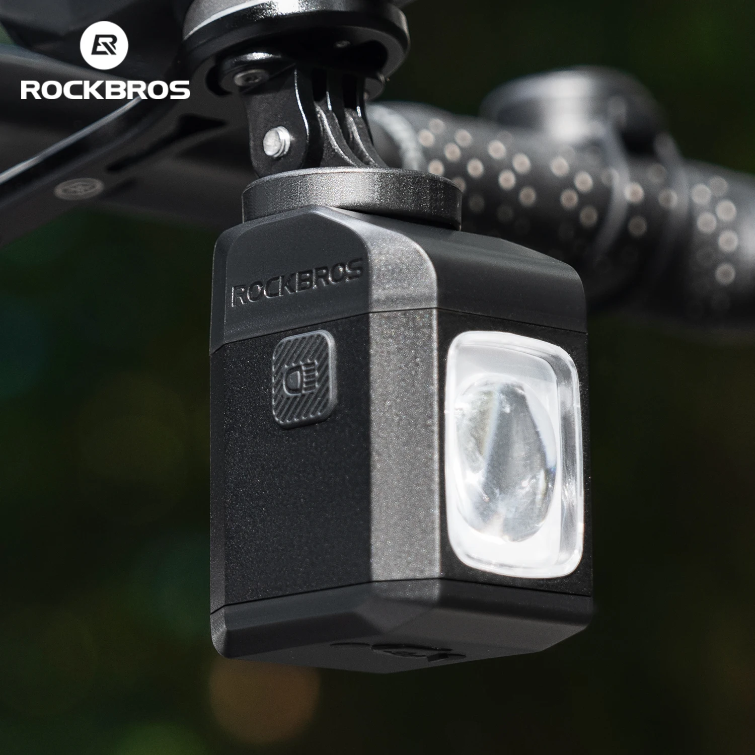 ROCKBROS 1600LM Bicycle Hanging Light Remote Control Digital Display Bike Light IPX6 All-weather Smart Cycling Lantern Headlamp