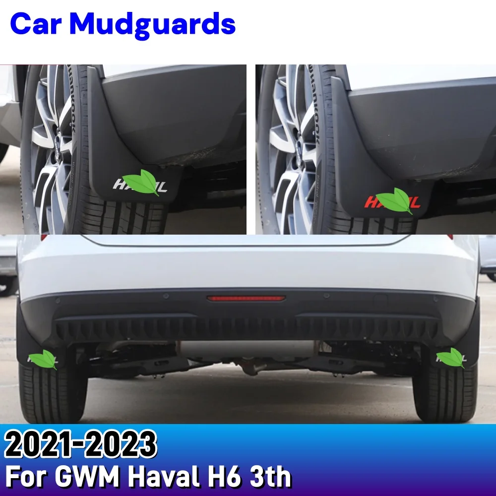 For GWM Haval H6 3th 2021-2023 Car Mudguards Plastic Fender Cover Flares Splash Guard Cover Car Styling Modification Accessory
