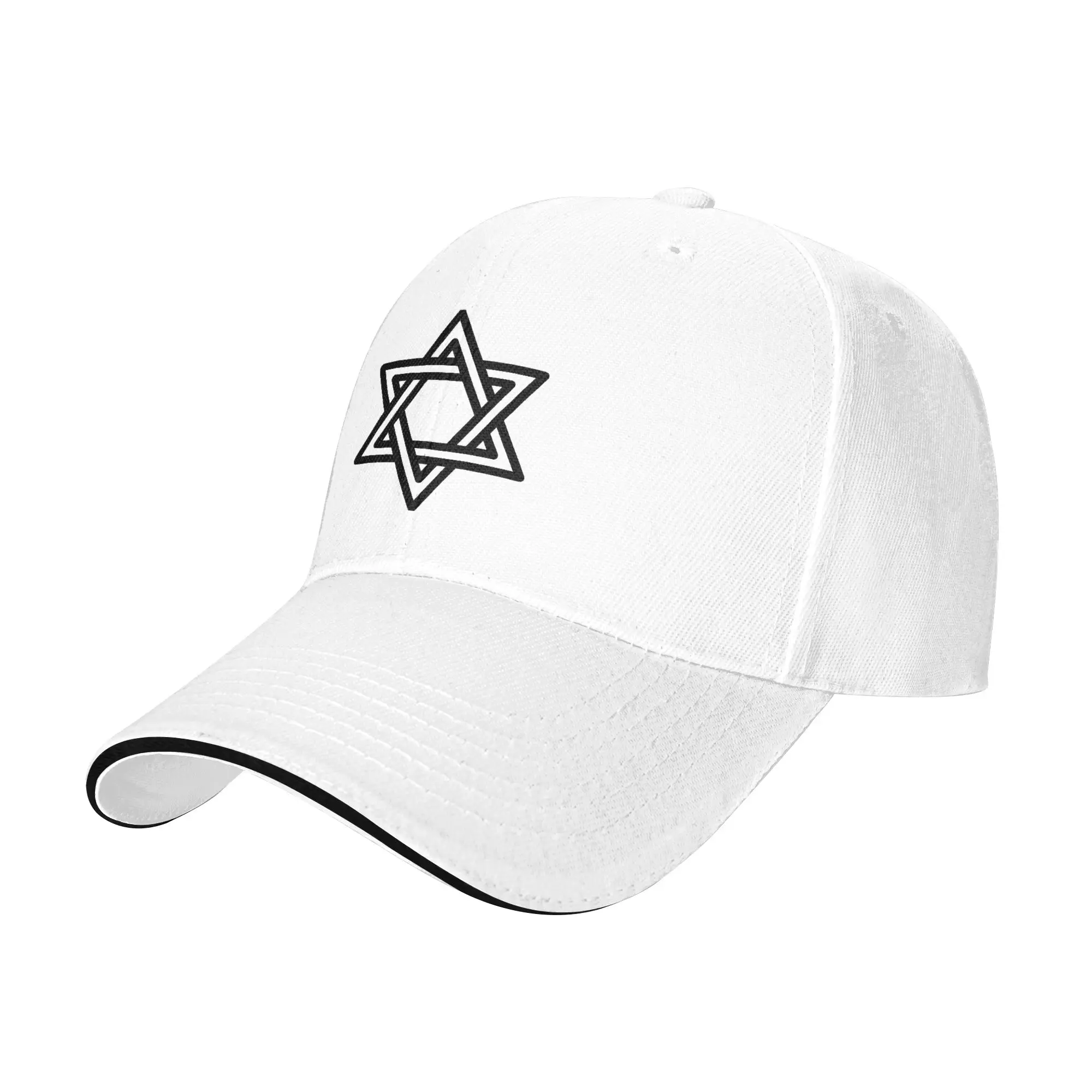 Happy Hanukkah  Baseball Caps Retro Star of David Sandwich Hat Unisex Style Polyester Dad Hat Sport