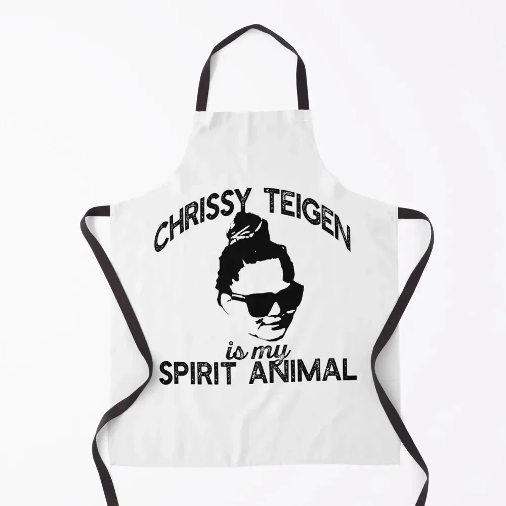 

CHRISSY TEIGEN IS MY SPIRIT ANIMAL Apron christmas 2025 Things For Home And Kitchen waterproof for women Salon Apron