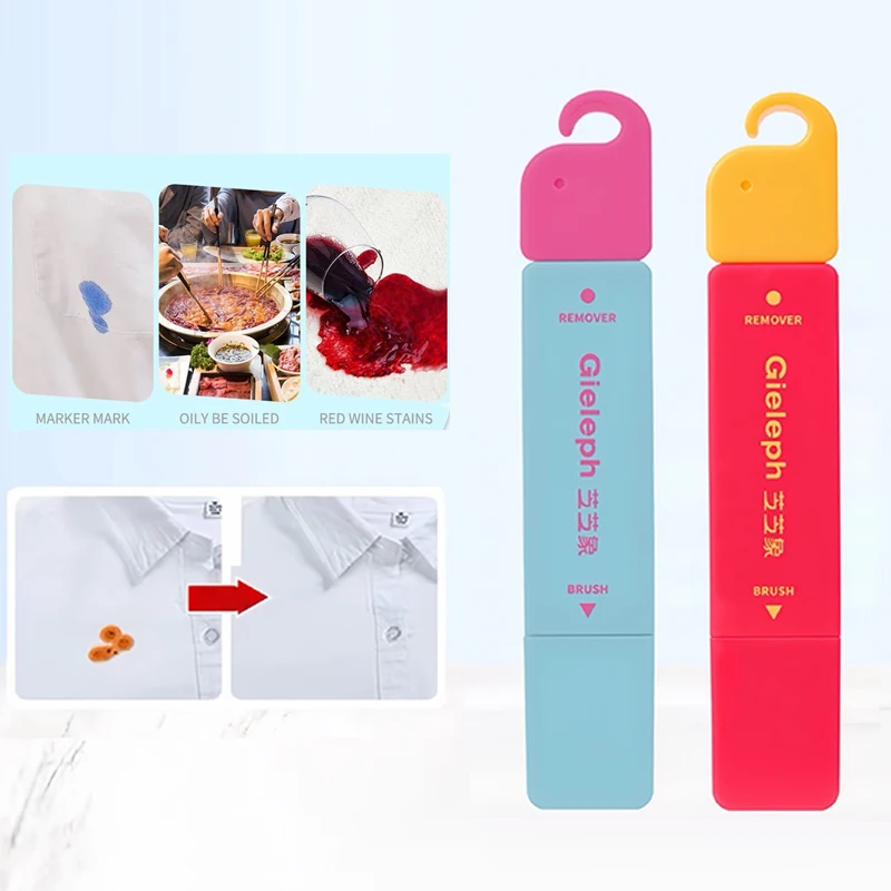 Bolígrafos quitamanchas portátiles de 12 ml, cepillos de limpieza portátiles, bolígrafos quitamanchas instantáneos para ropa y telas