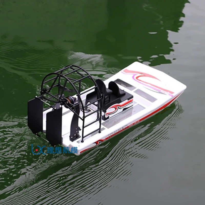 RC Pneumatic Boat Swamp Boat Aerodynamic Electric Boat Model Toy DIY Amphibious Rescue Hovercraft Model