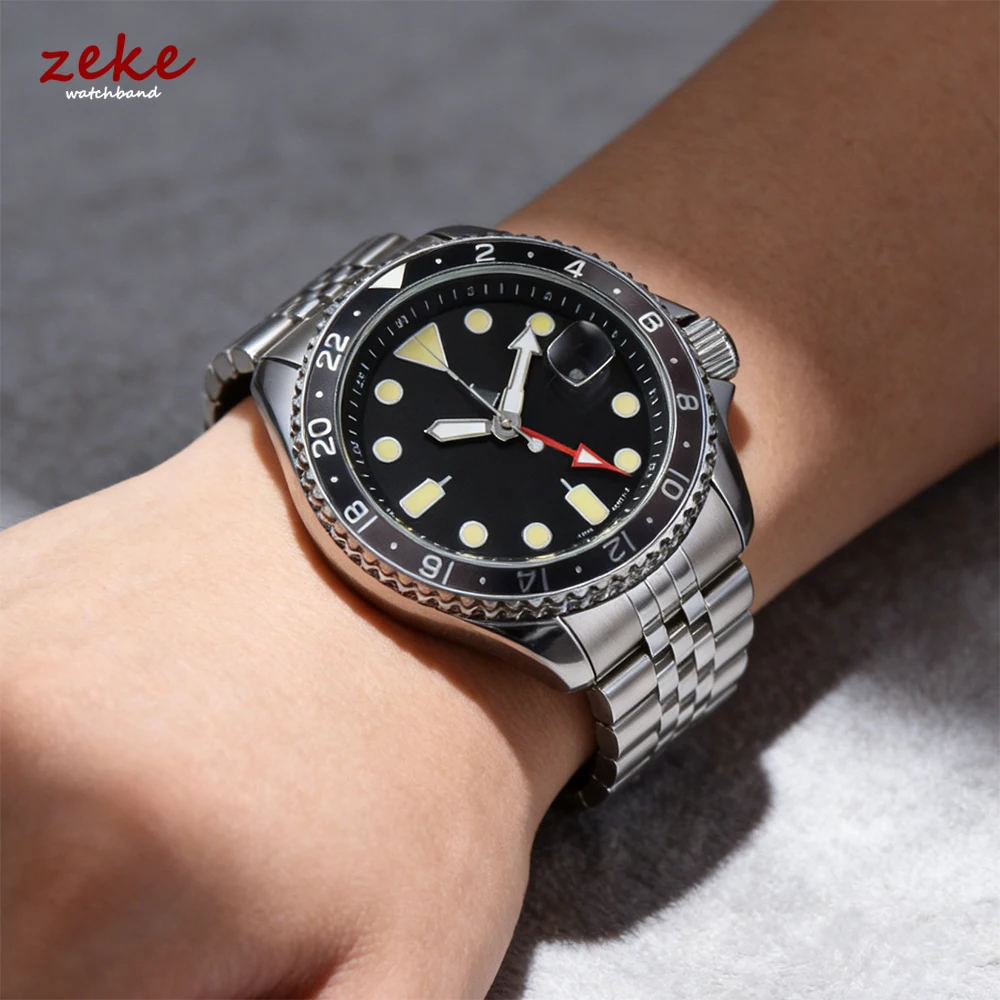 Solid Stainless Steel Watch Strap for Seiko 5 SKX007/009 for Jubilee for Oyster 18mm 20mm 22mm Men's Sport Curved End Watch Band 5
