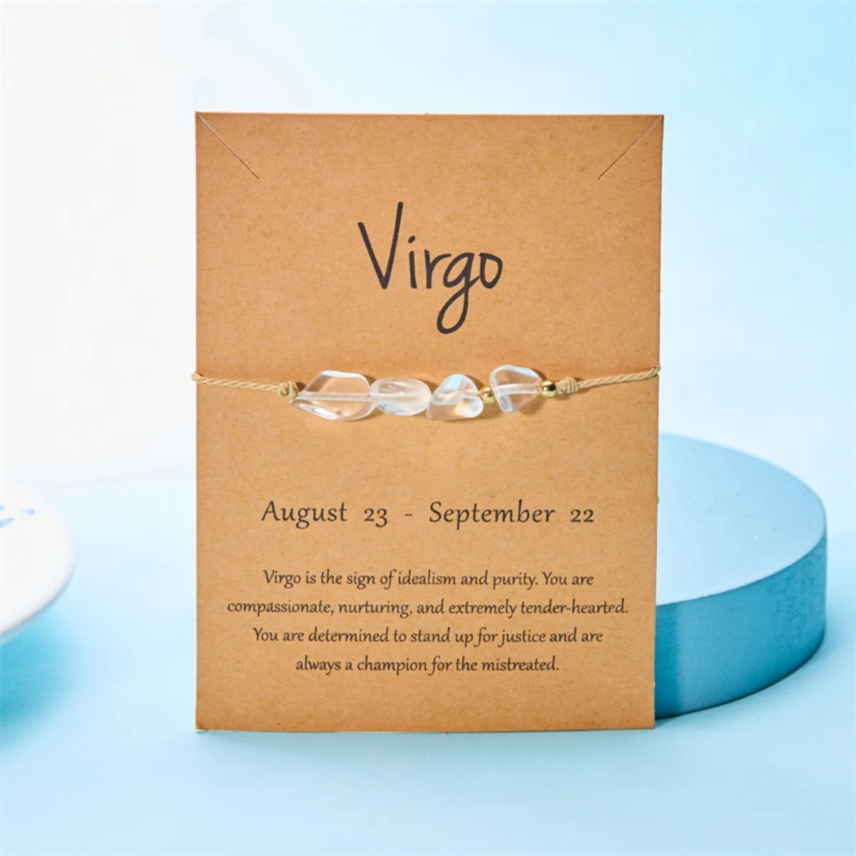 سحر 12 كوكبة غير النظامية الحجر الطبيعي الخرز أساور للنساء الرجال جوهرة الميلاد علامات زودياك أساور مجوهرات عيد ميلاد #3