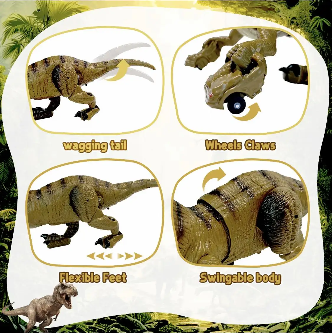 T-Rex & Dragon giocattolo telecomandato per set regalo per bambini giochi di imitazione