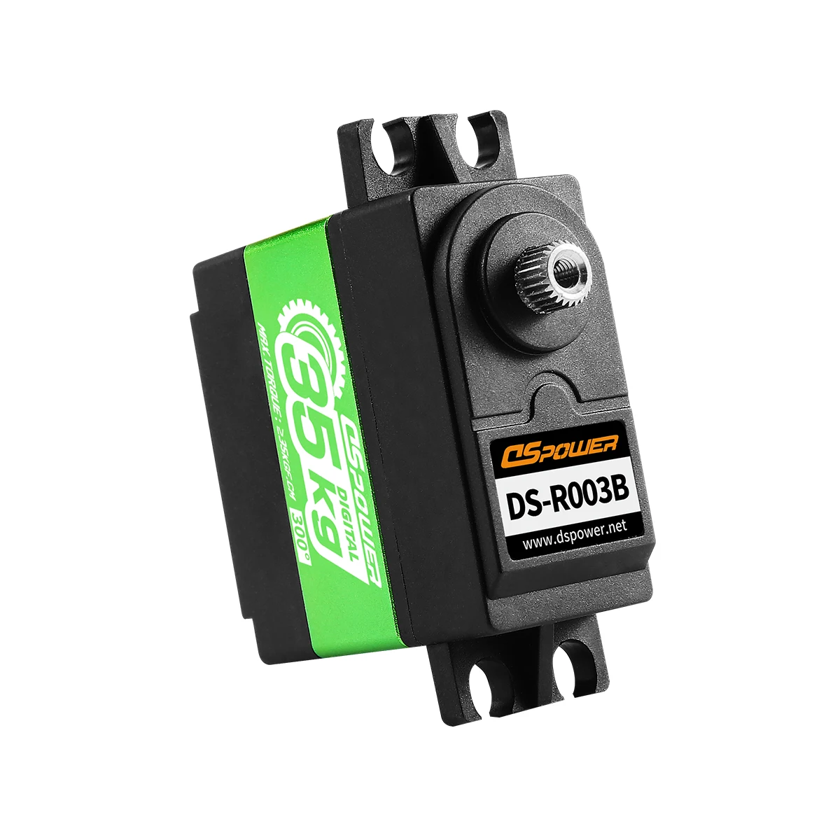 DSpower 35 kg Metallgetriebe, großes Drehmoment, digital 300 °   Servo-Hochgeschwindigkeitsmotor 6,0 ~ 8,4 V für RC-Autos, LKWs, Boote, Drohnenzubehör